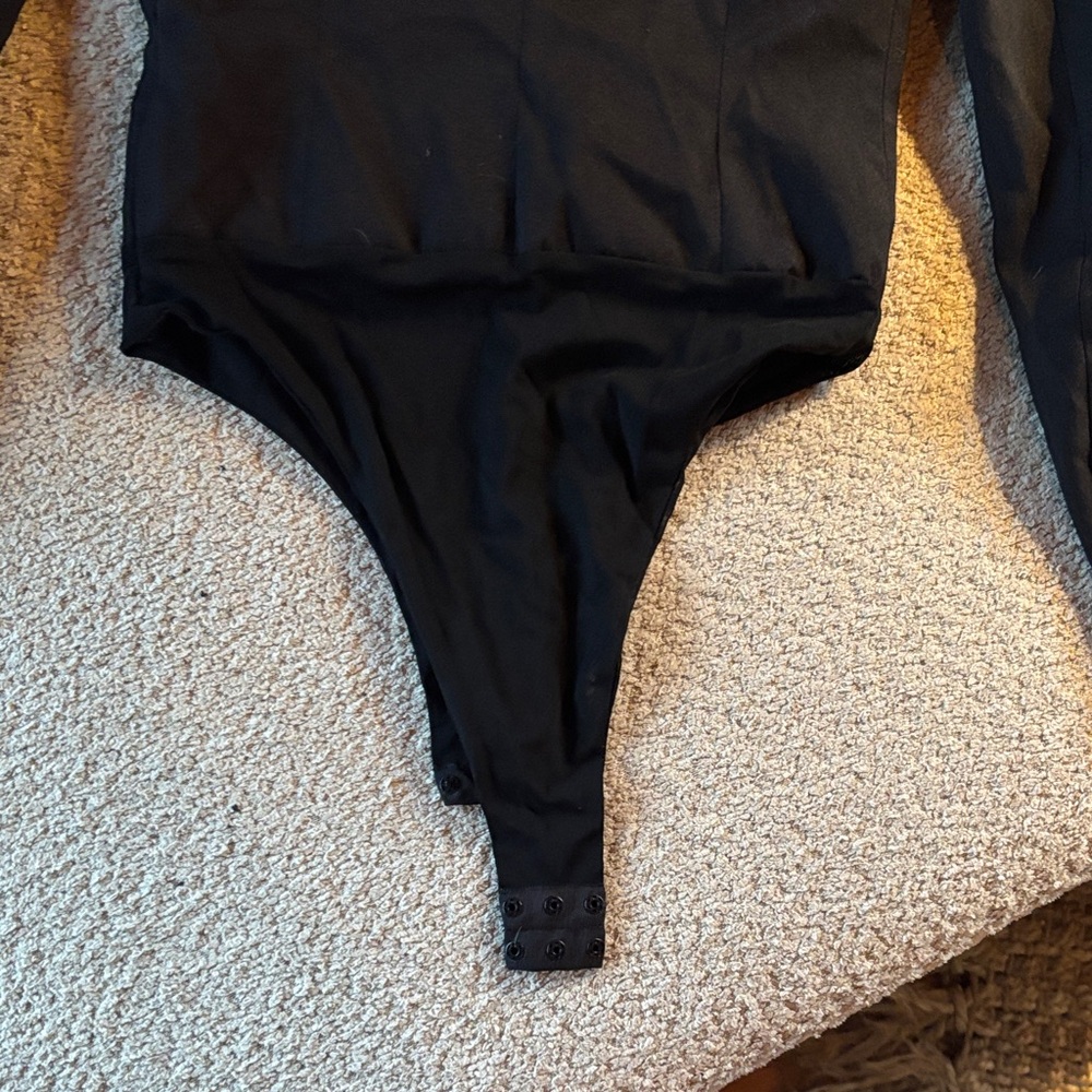 Zara XS Black Blazer Bodysuit - Picture 9 of 10